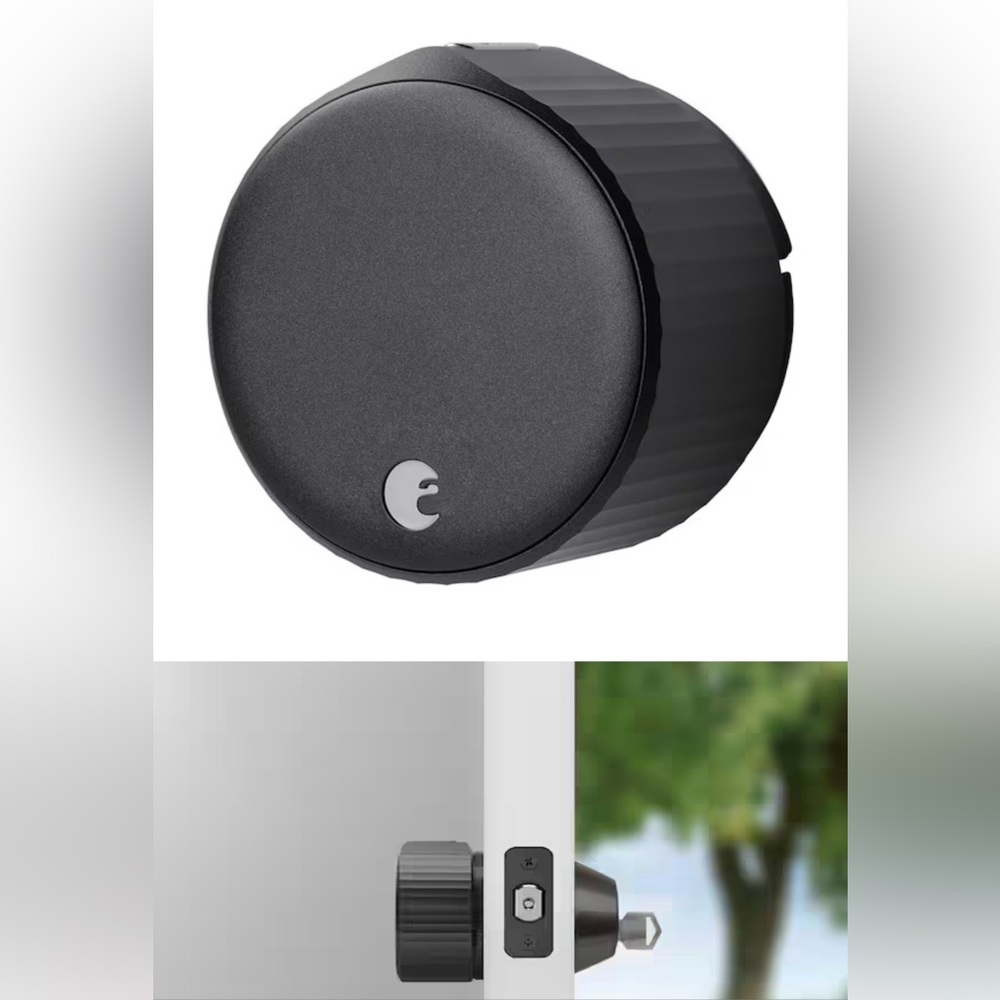 Wi-Fi Smart Lock by August. Matte black. Brand new.
